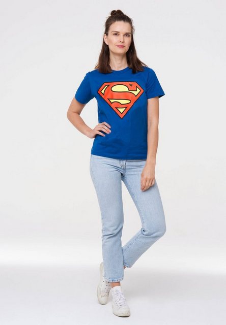 LOGOSHIRT T-Shirt Superman Logo mit trendigem Superhelden-Print günstig online kaufen