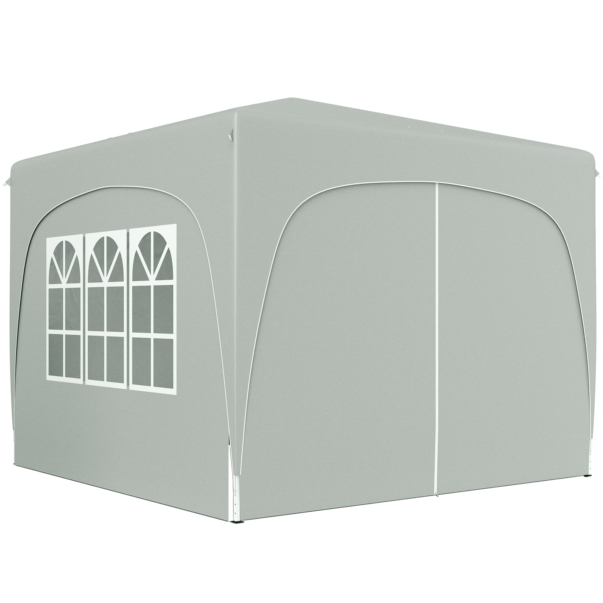 Outsunny Pavillon 3x3m, wasserabweisend Stabil Winterfest Pop-up Faltpavill günstig online kaufen