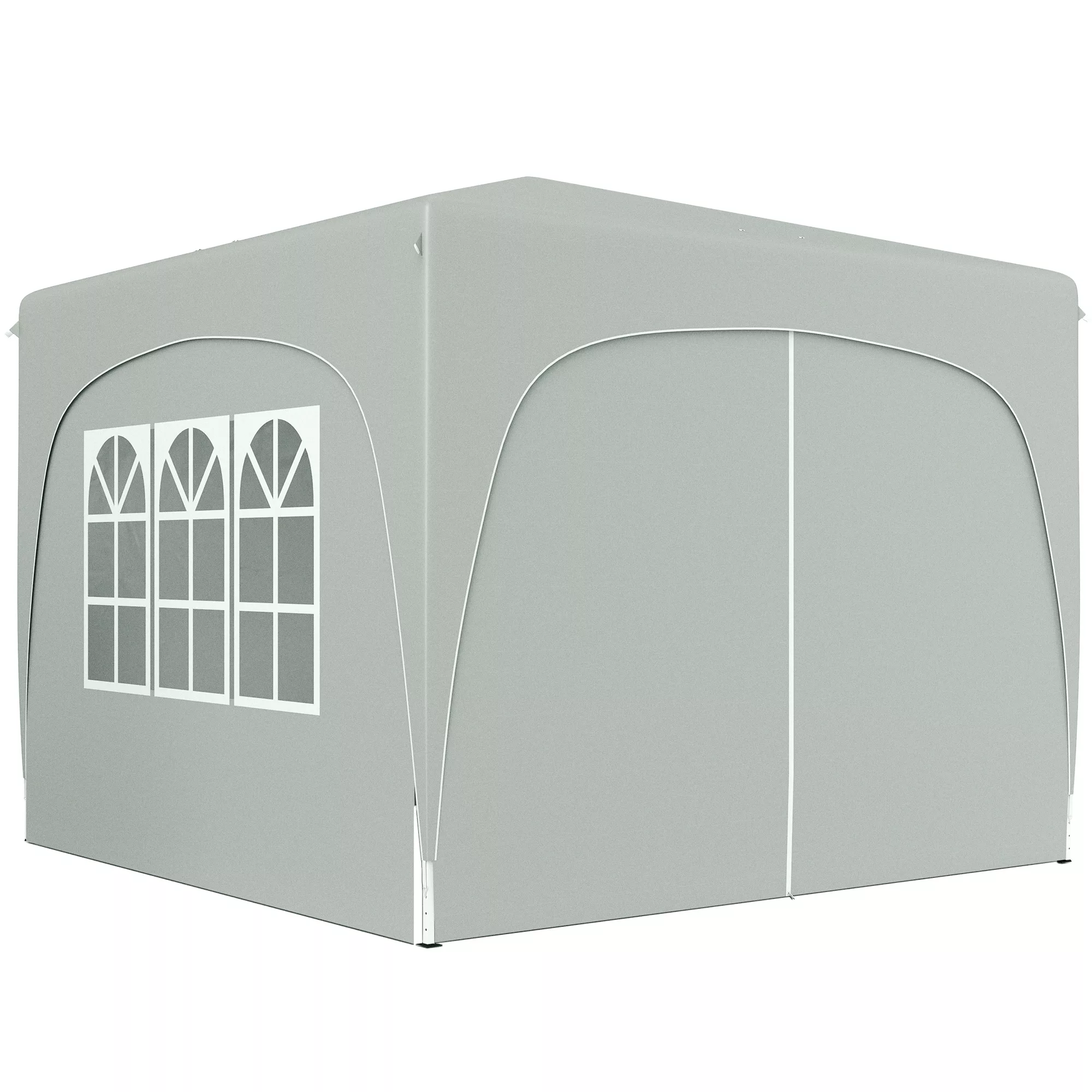 Outsunny Pavillon 3x3m, wasserabweisend Stabil Winterfest Pop-up Faltpavill günstig online kaufen