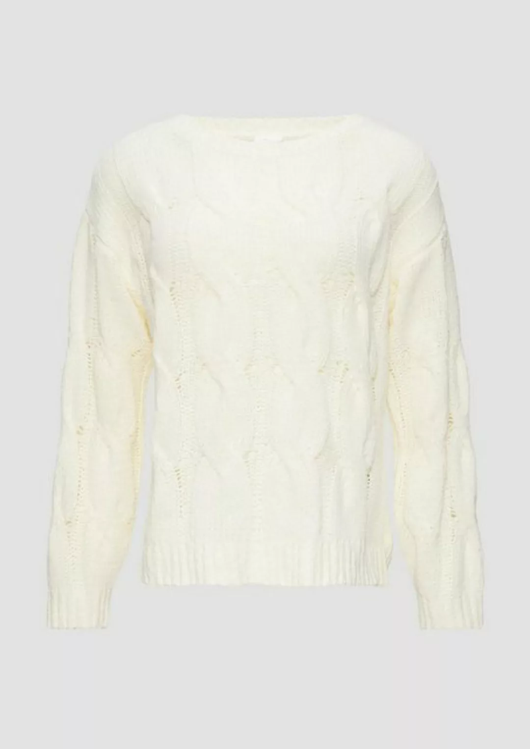 s.Oliver BLACK LABEL Sweatshirt Strickpullover, WHITE günstig online kaufen