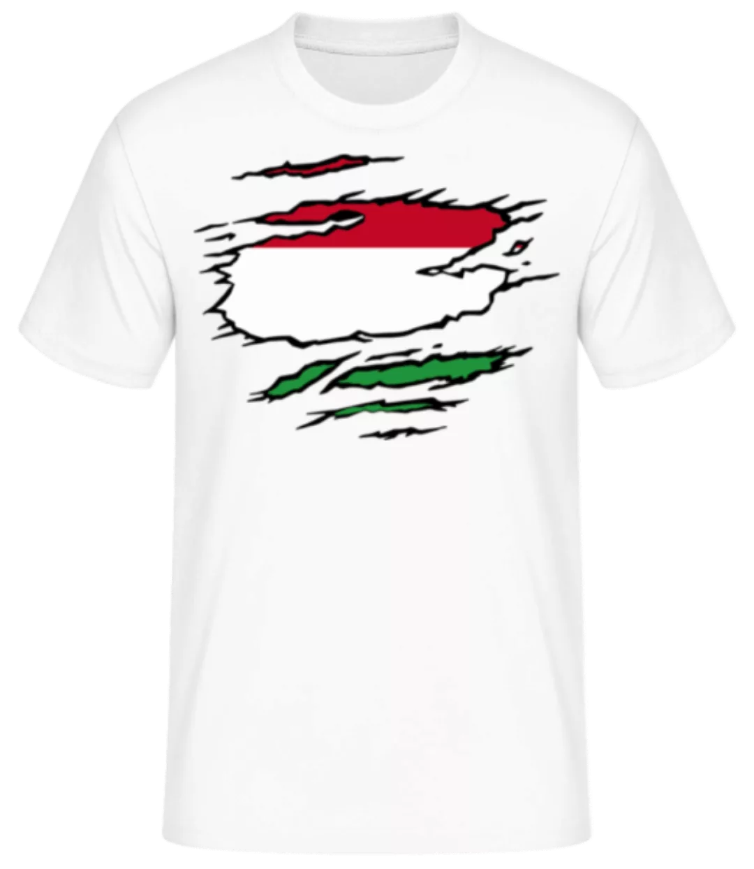 Zerrissene Flagge Ungarn · Männer Basic T-Shirt günstig online kaufen