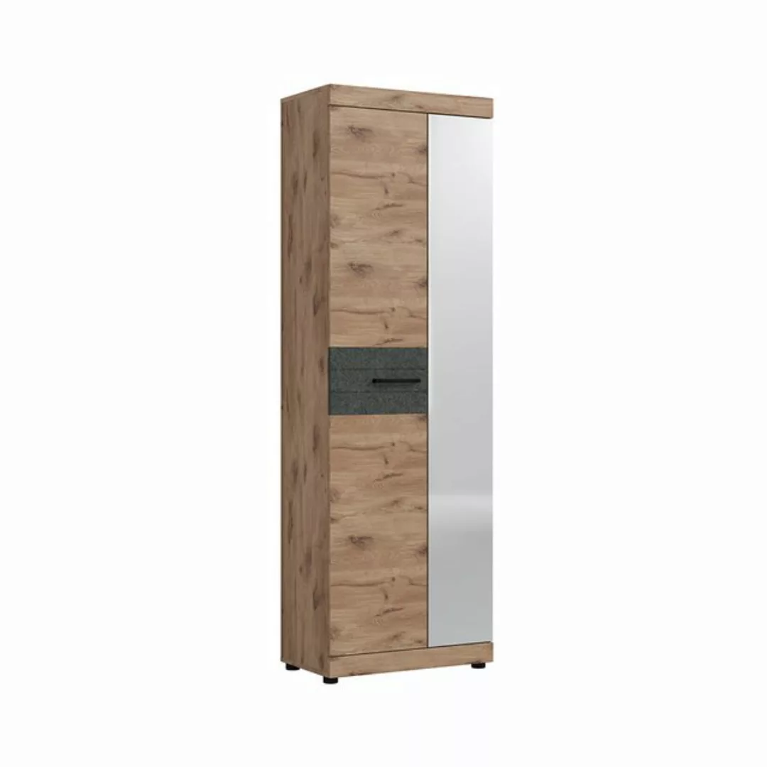 Lomadox Garderobenschrank RIBERA-129 Schrank mit Kleiderstange modern in Ei günstig online kaufen