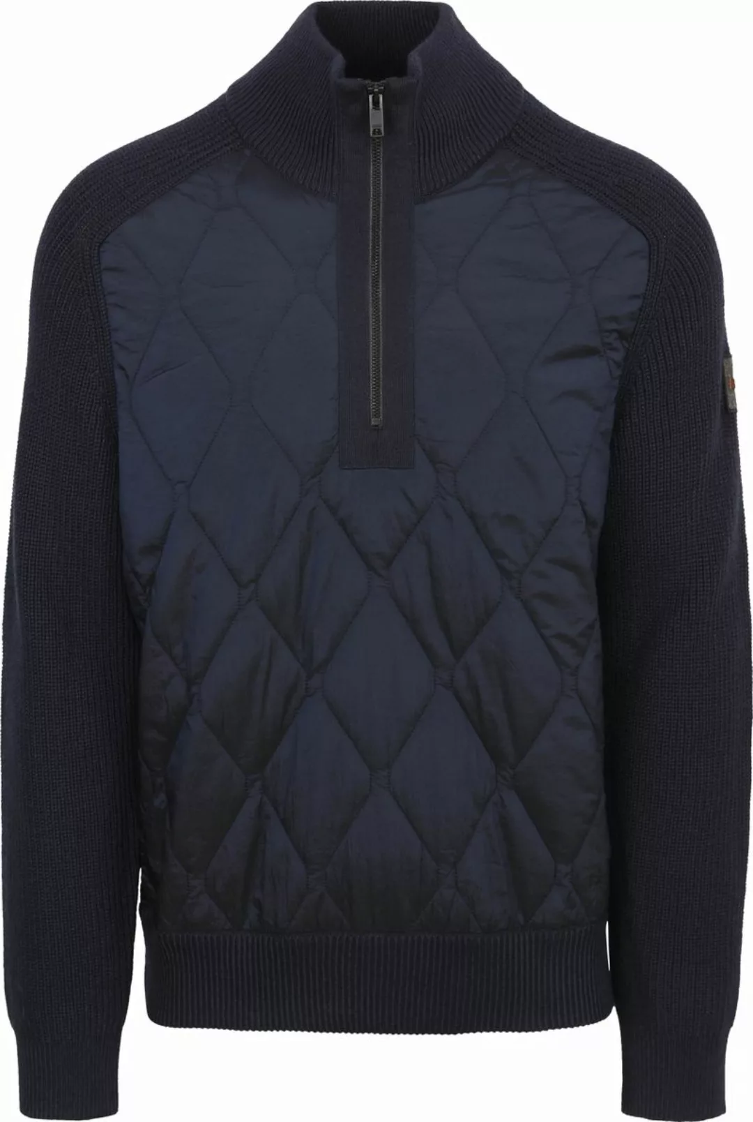 BOSS Kometto Half Zip Pullover Wool Mix Navy - Größe XL günstig online kaufen