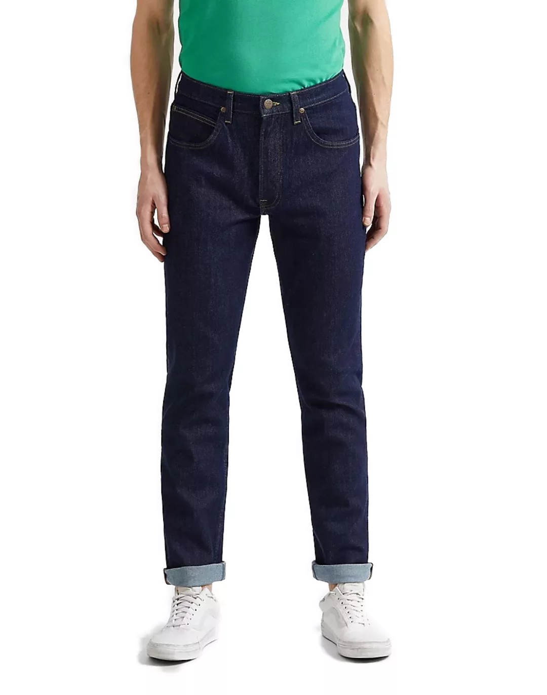 Lee Herren Jeans Brooklyn Straight - Regular Fit - Blau - Rinse günstig online kaufen