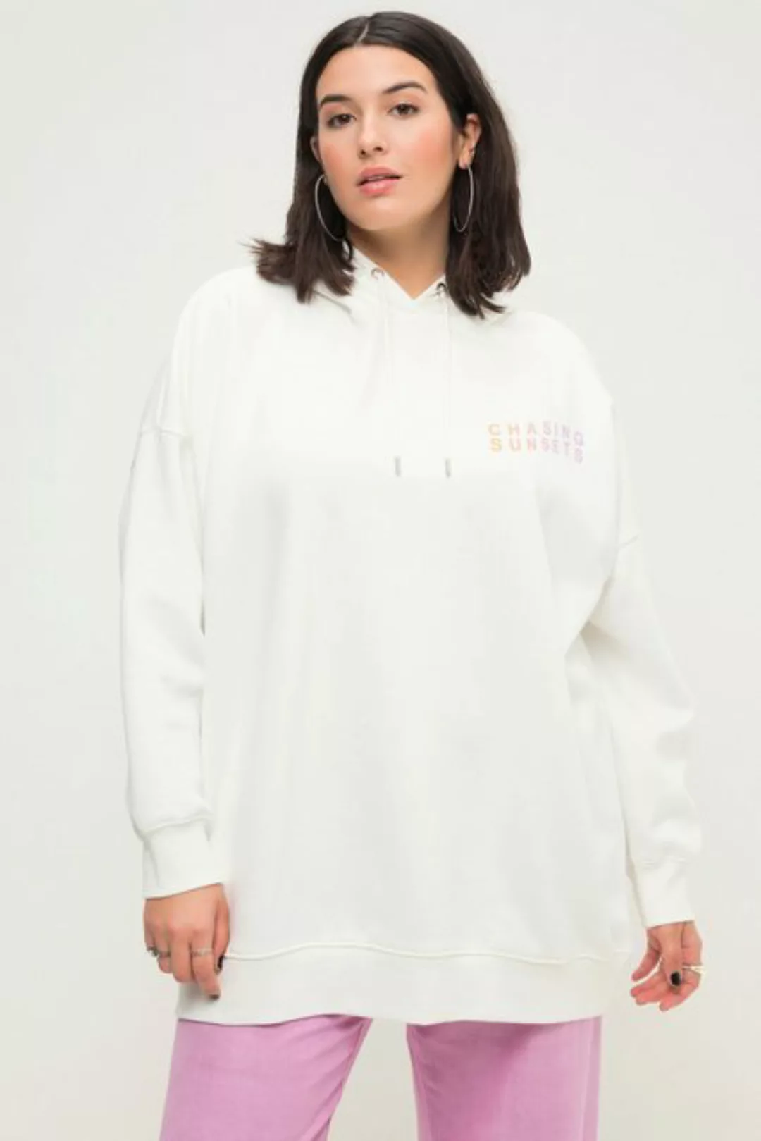 Studio Untold Sweatshirt Hoodie extra oversized Kapuze Rückenprint günstig online kaufen