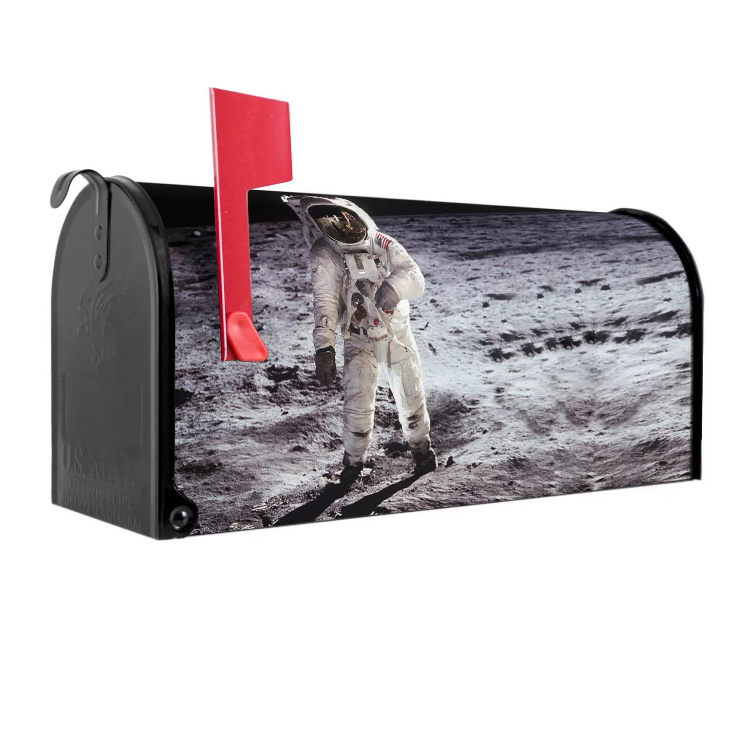 Banjado Amerikanischer Briefkasten Schwarz 48x22x16cm US Mailbox Letterbox günstig online kaufen