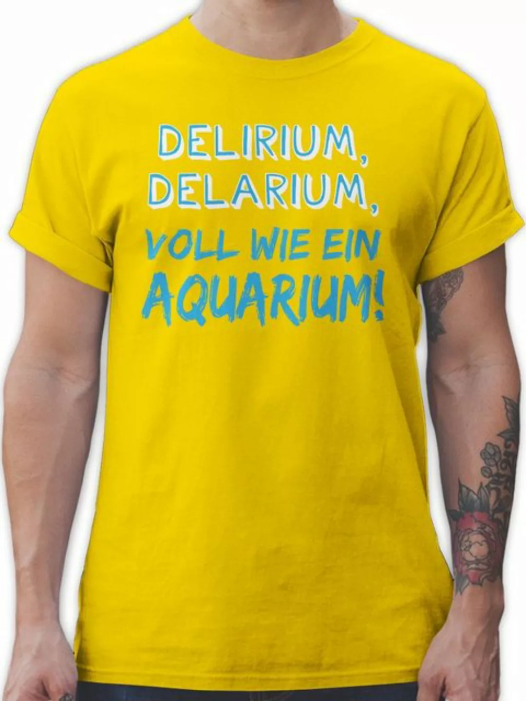 Shirtracer T-Shirt Delirium, Delarium, Voll wie ein Aquarium! Sprüche State günstig online kaufen