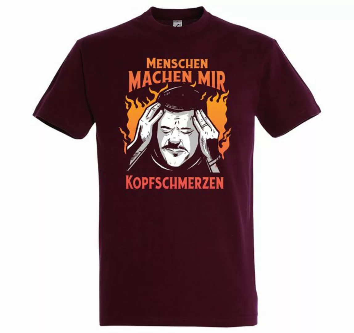 Youth Designz Print-Shirt "Menschen Machen Mir Kopfschmerzen" Herren T-Shir günstig online kaufen