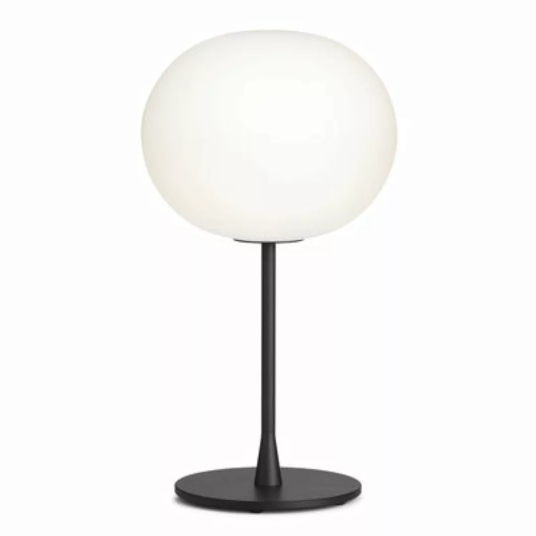 Tischleuchte Glo-Ball T1 glas weiß schwarz / H 60 cm - Mundgeblasenes Glas günstig online kaufen