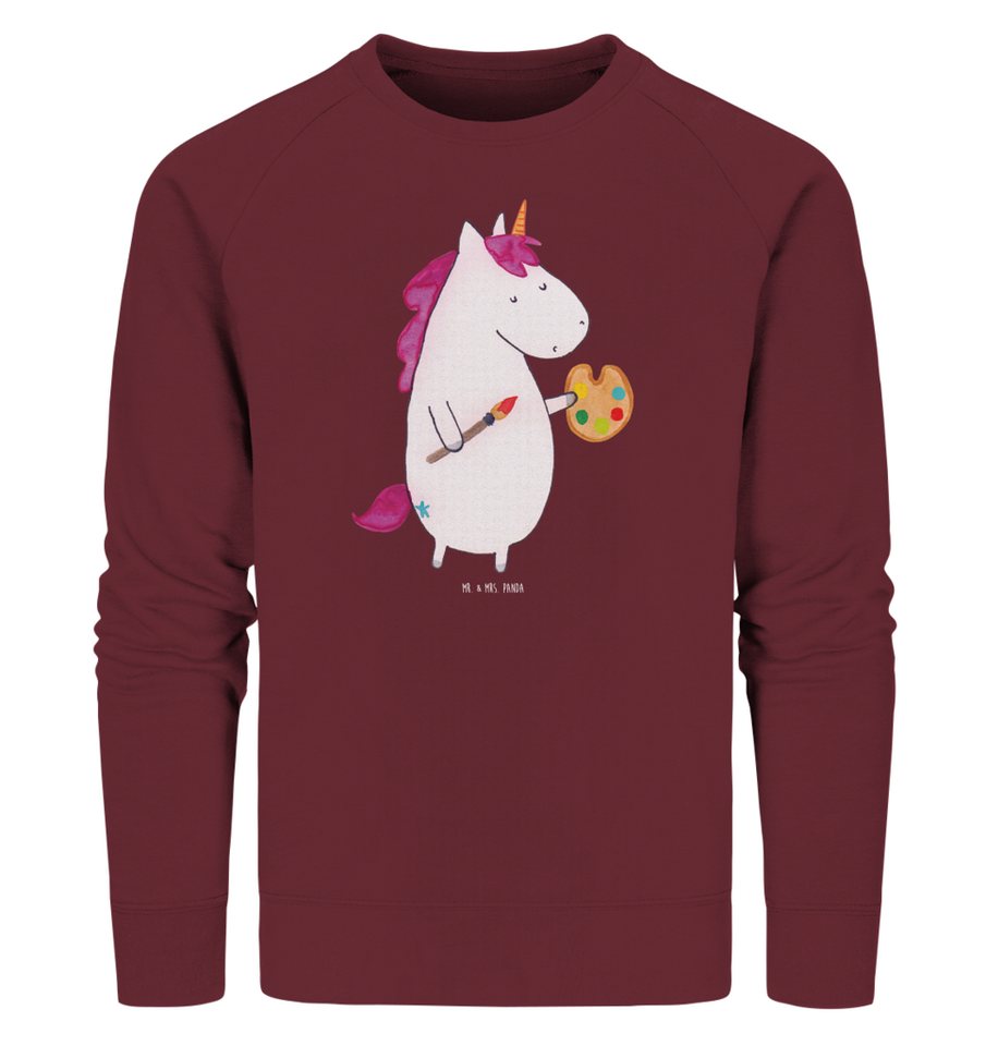 Mr. & Mrs. Panda Longpullover Einhorn Künstler Größe S - Burgundy - Geschen günstig online kaufen