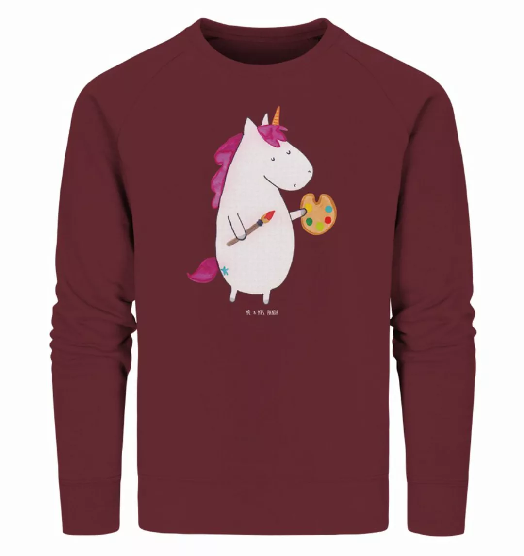 Mr. & Mrs. Panda Longpullover Größe L Einhorn Künstler - Burgundy - Geschen günstig online kaufen