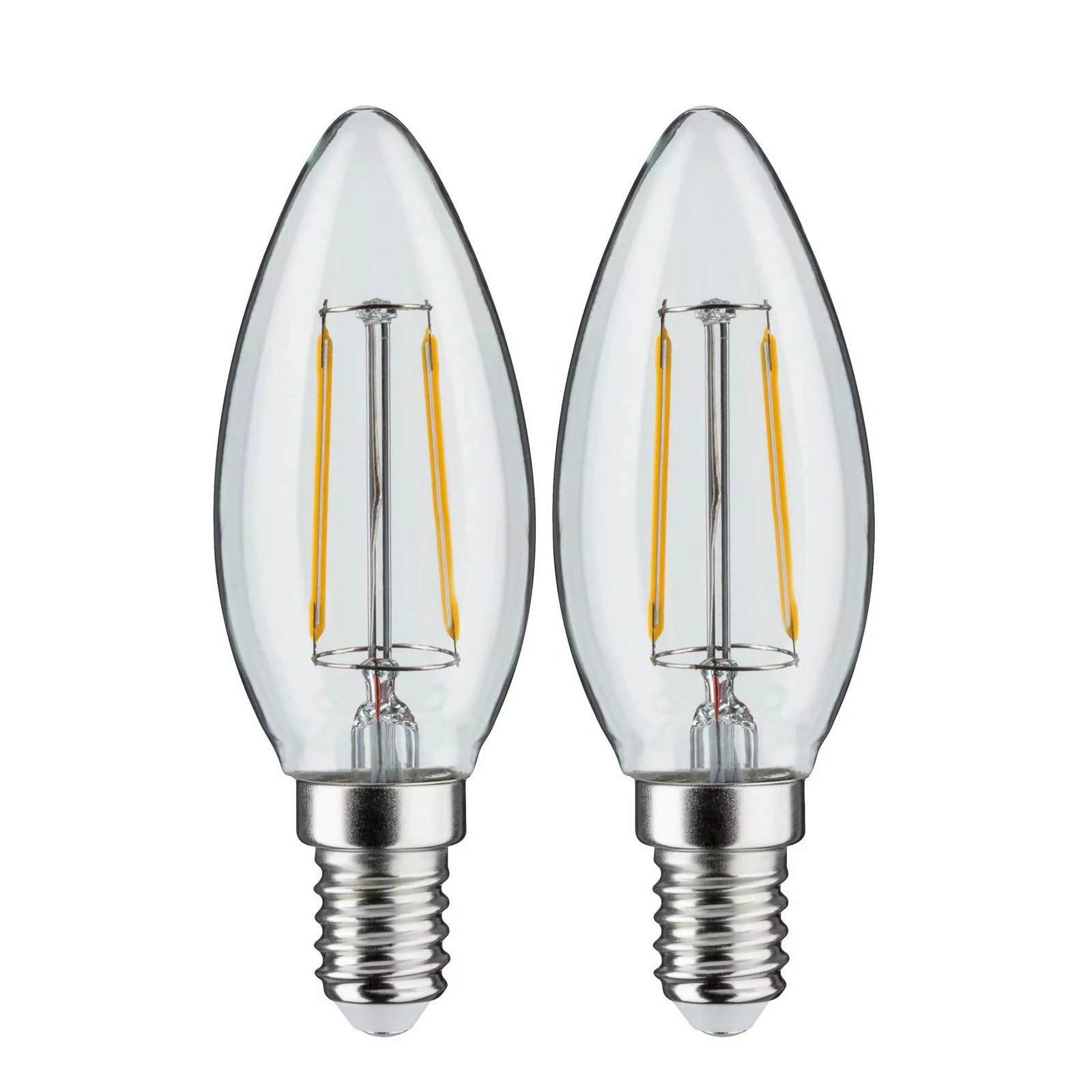 Paulmann LED-Kerze E14 2,7W 2700K Filament 2er-Set günstig online kaufen