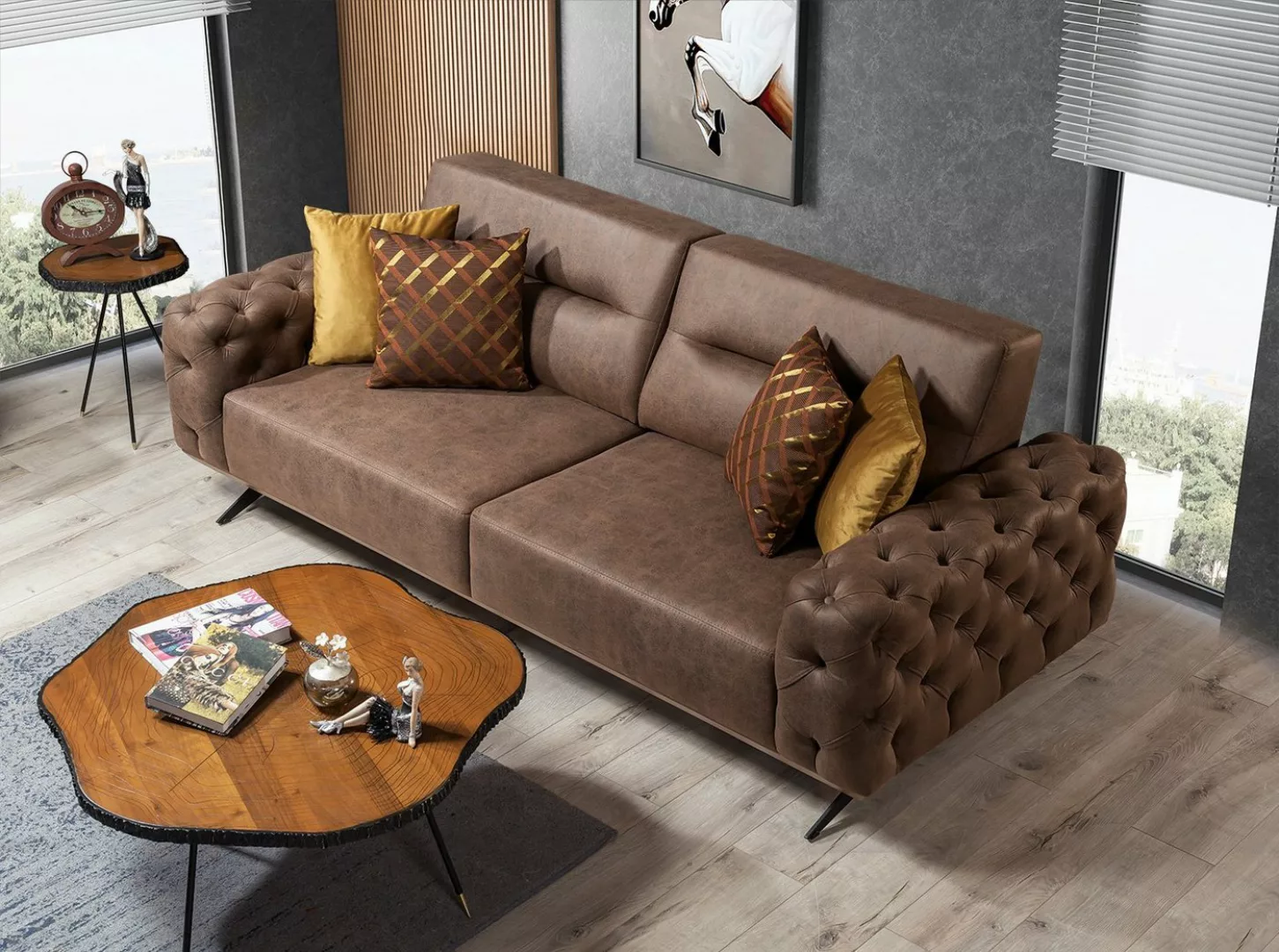 Villa Möbel Sofa Cuba, 1 Stk. 2-Sitzer, Quality Made in Turkey, Luxus-Micro günstig online kaufen