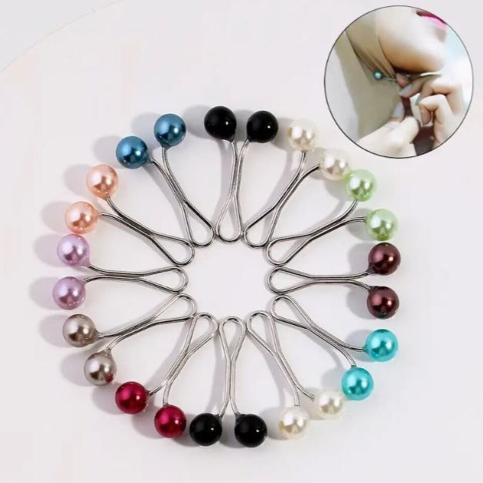 Aymasal Haarclip Kopftuch Anstecknadel Brosche Perlenclips günstig online kaufen
