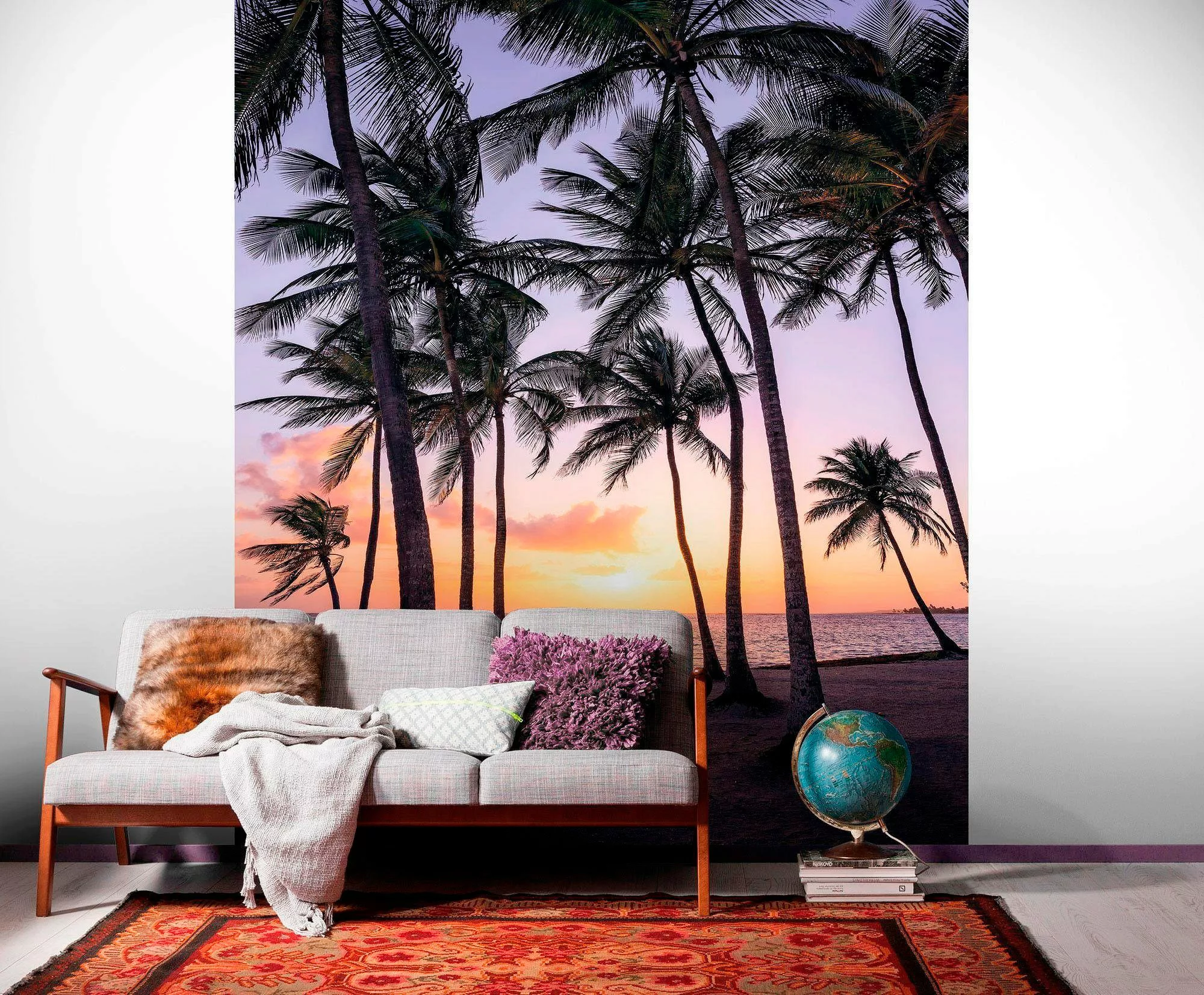 Komar Vliestapete »Palmtrees on Beach«, 200x250 cm (Breite x Höhe), Vliesta günstig online kaufen