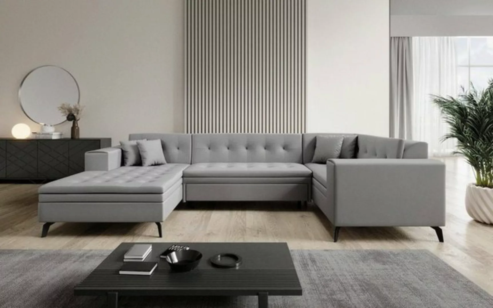 Luxusbetten24 Sofa Designer Sofa Neola, mit Schlaffunktion günstig online kaufen