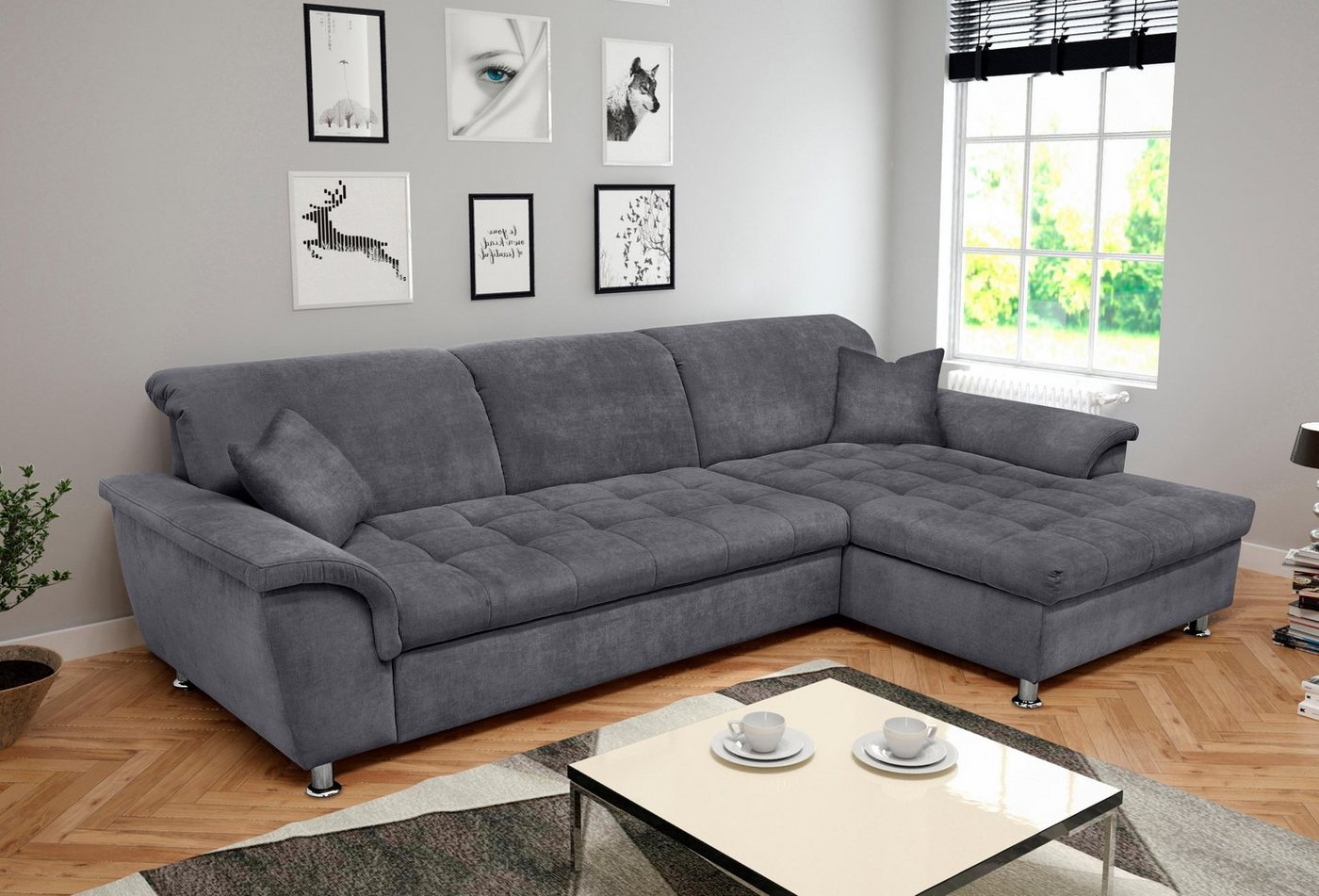 DOMO collection Ecksofa Franzi, wahlweise mit Bettfunktion, Bettkasten und günstig online kaufen