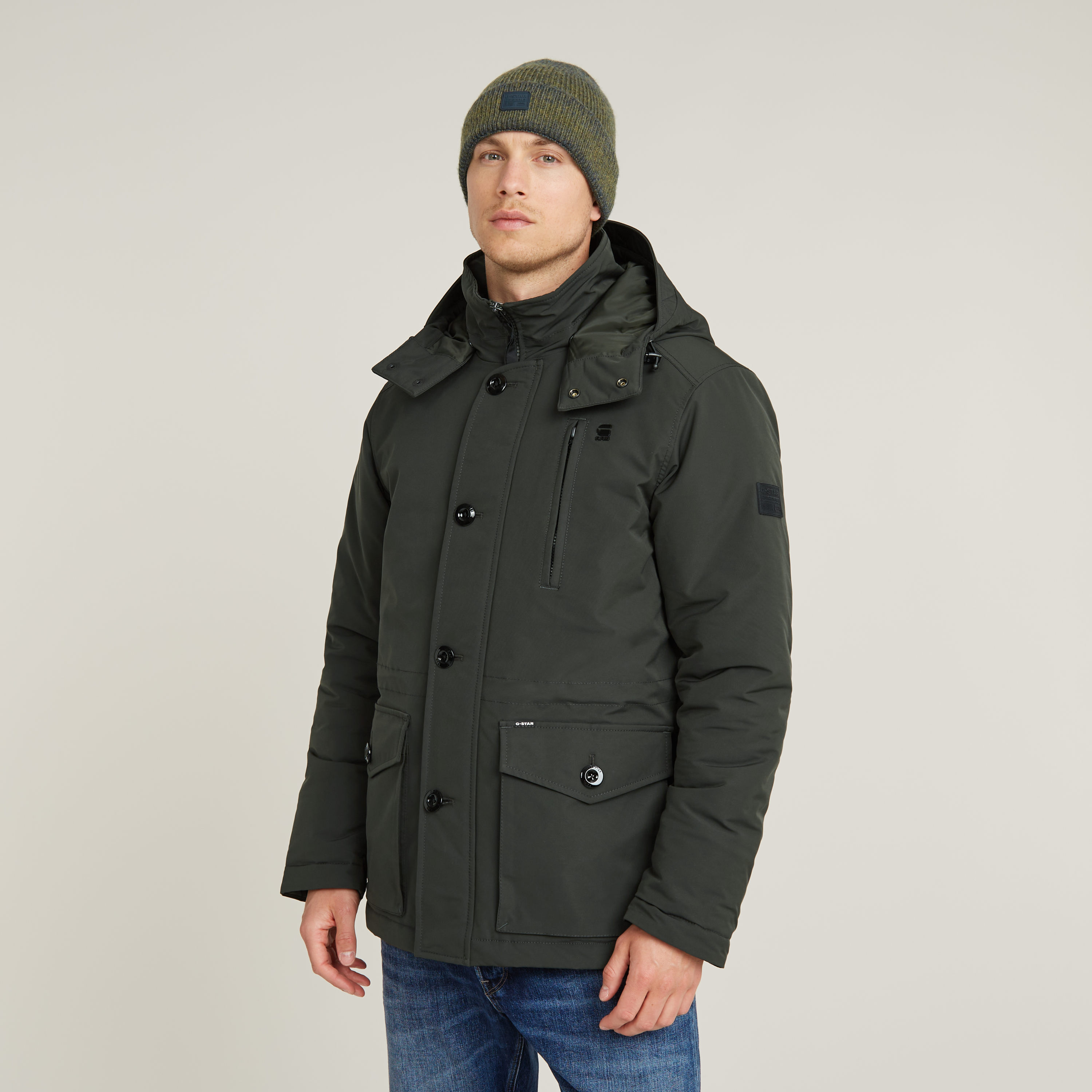 G-STAR Outdoorjacke "Vodan Padded Hdd Jkt", mit Kapuze, mit verstellbarer T günstig online kaufen