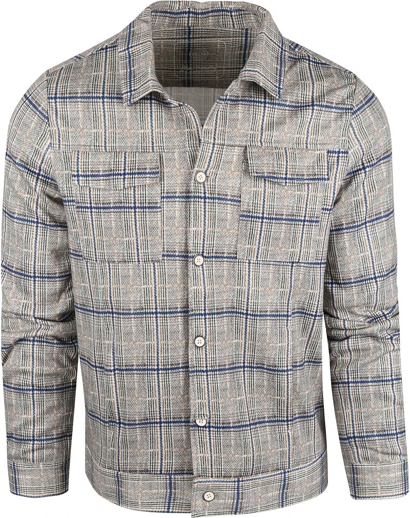 Blue Industry Overshirt Kariert Beige - Größe M günstig online kaufen