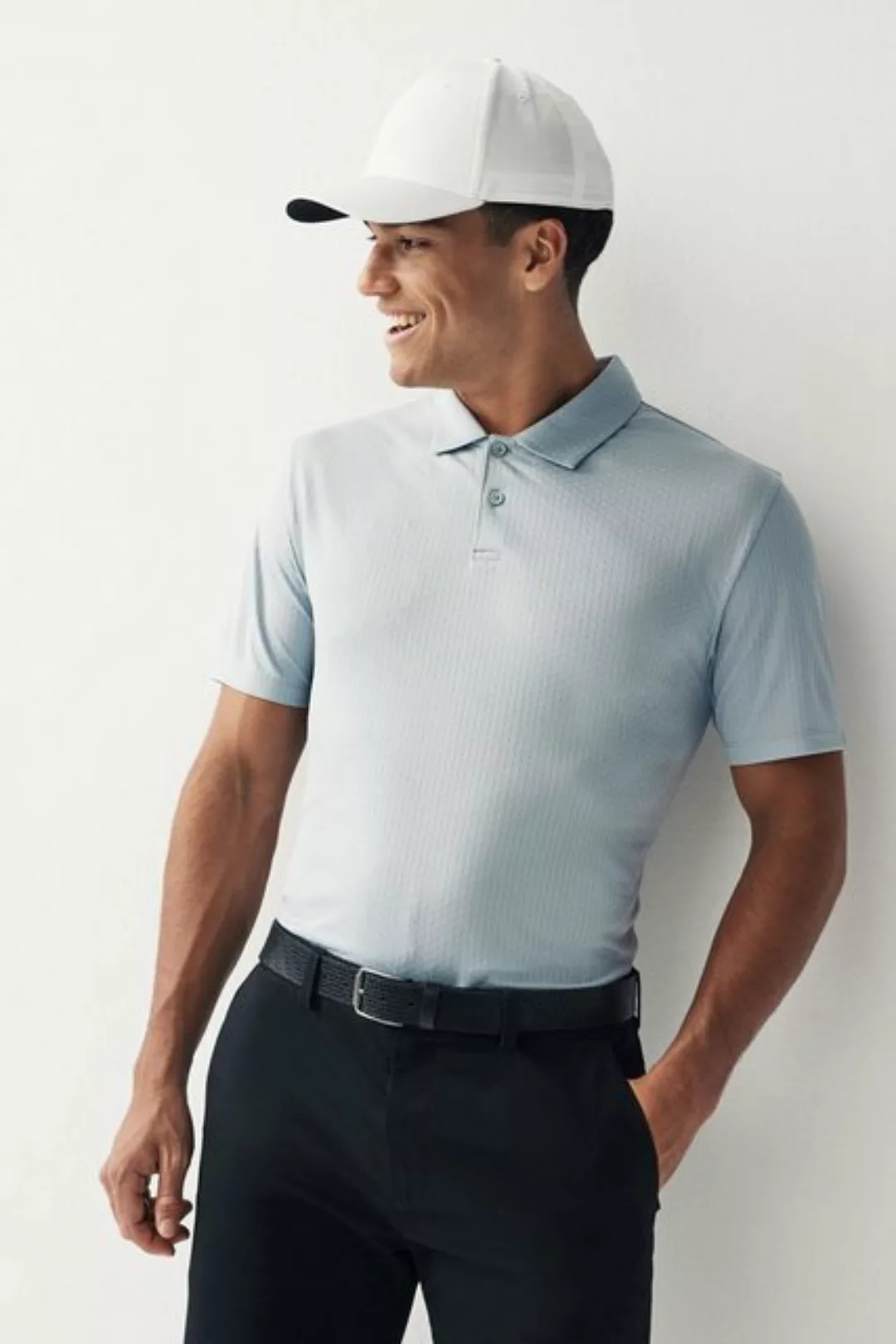 Next Poloshirt Strukturiertes Golf & Active Polohemd (1-tlg) günstig online kaufen