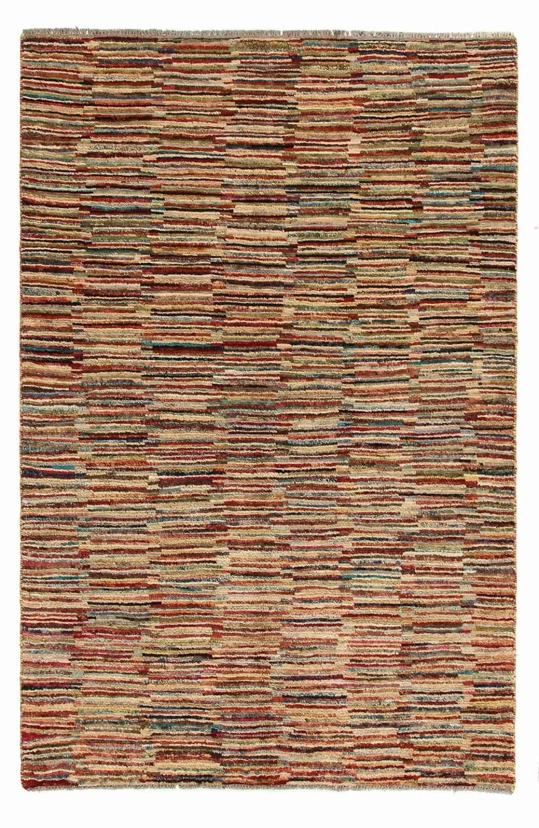 morgenland Wollteppich »Streifen Multicolore 178 x 119 cm«, rechteckig, Han günstig online kaufen