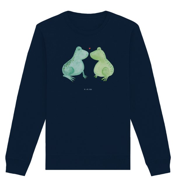 Mr. & Mrs. Panda Longpullover Größe S Frosch Liebe - French Navy - Geschenk günstig online kaufen