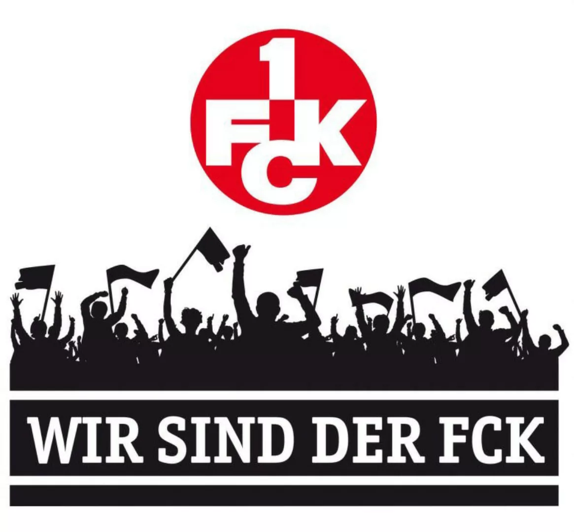 Wall-Art Wandtattoo "Wir sind der FCK mit Logo", (1 St.), selbstklebend, en günstig online kaufen