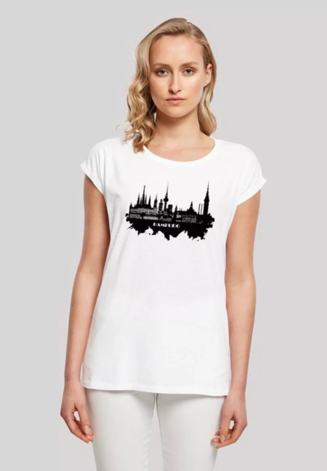 F4NT4STIC T-Shirt Cities Collection - Hamburg skyline Print günstig online kaufen