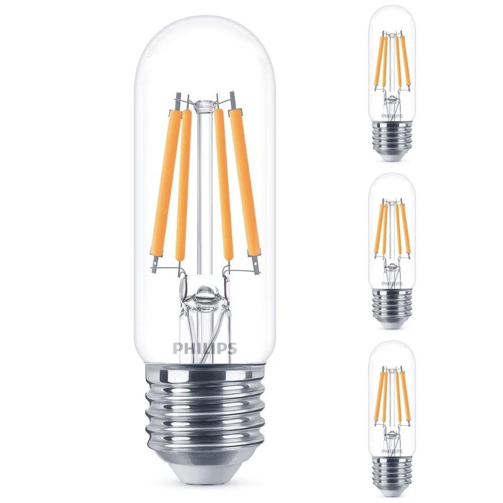 Philips LED Lampe ersetzt 60 W, E27 Röhrenform T30, klar, neutralweiß, 806 günstig online kaufen
