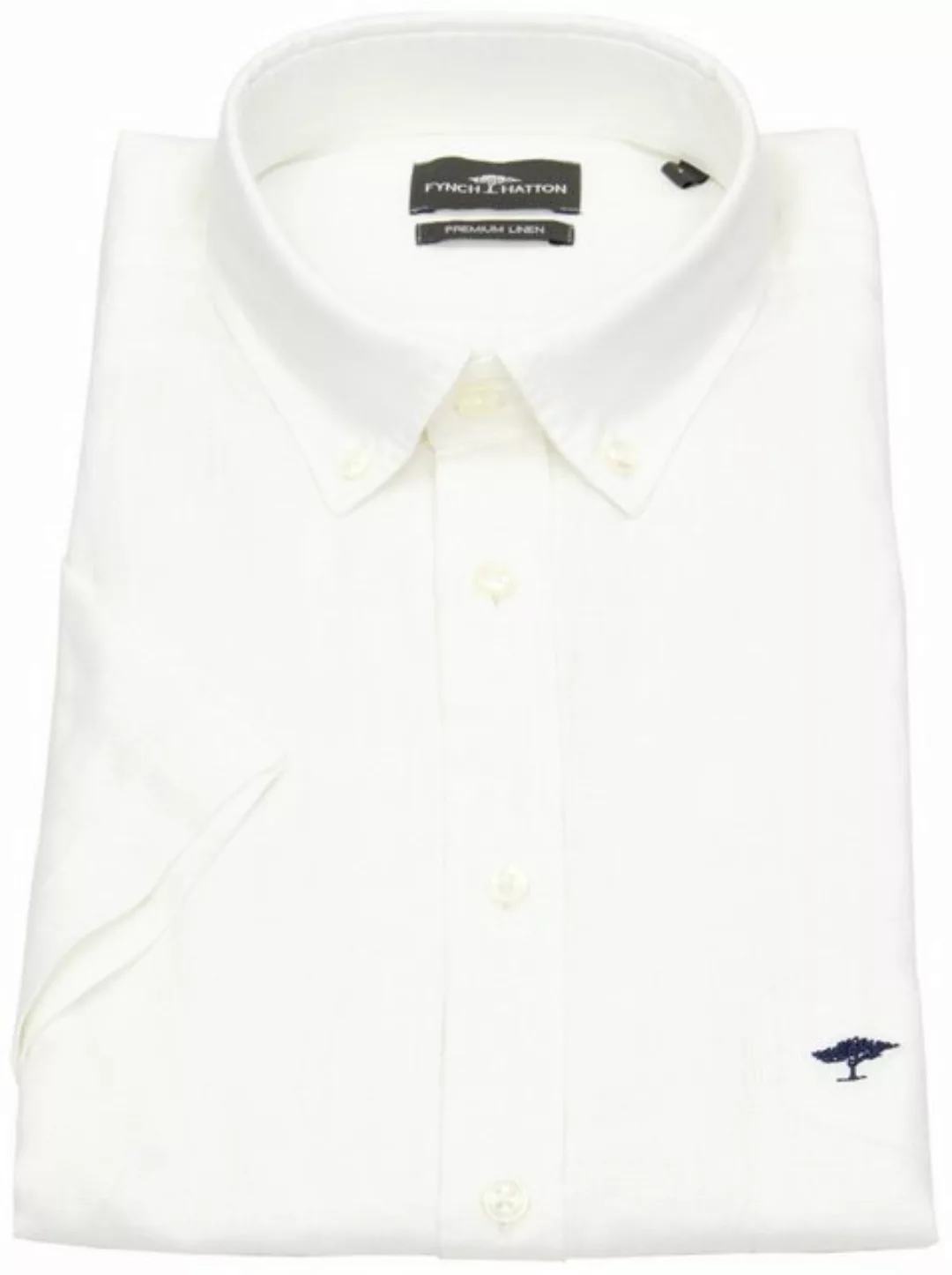 FYNCH-HATTON Kurzarmhemd Button-Down-Kragen günstig online kaufen