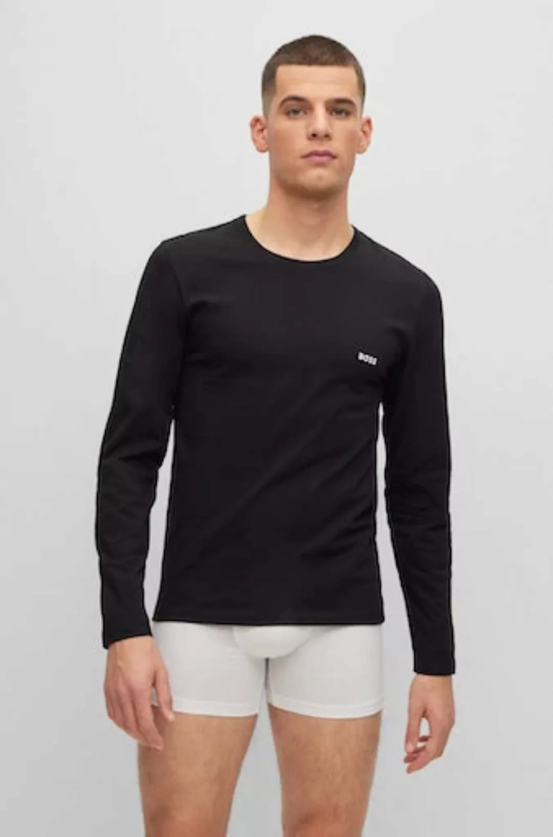 BOSS Langarmshirt longsleeve-Shirt R-Neck Classic COTTON 3pcs/pack (3-tlg) günstig online kaufen