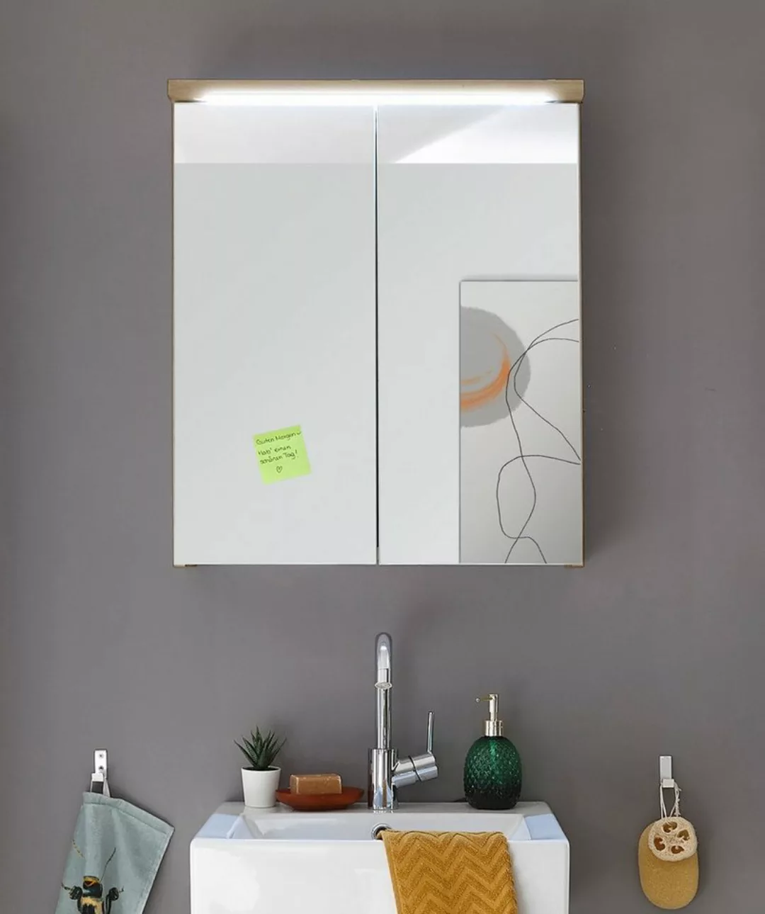 BEGA BBK Badezimmerspiegelschrank 60 x 68 x 20 cm (B/H/T) günstig online kaufen
