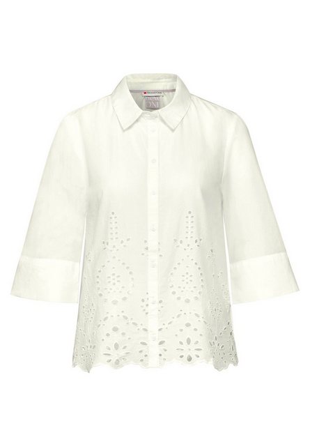 STREET ONE Blusenshirt Feminin crochet shirtcollar bl günstig online kaufen