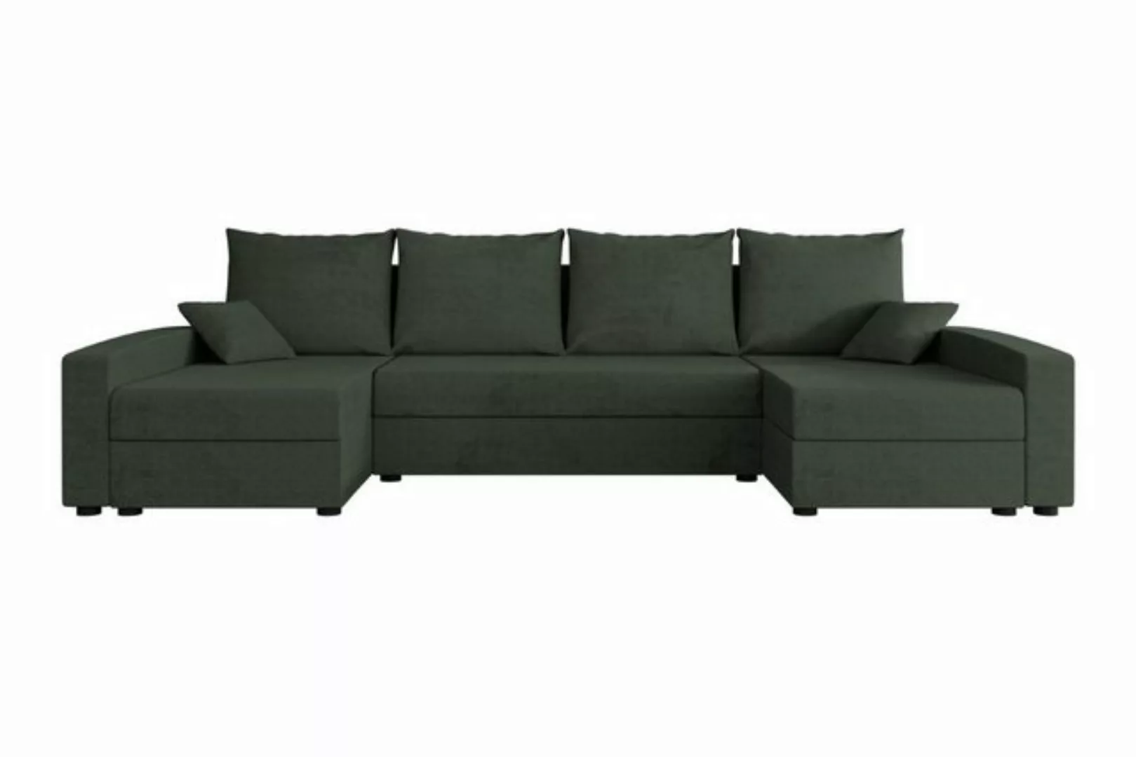 ALTDECOR Wohnlandschaft RAVENA-U, Couch mit Schlaffunktion, Stauraum Ecksof günstig online kaufen