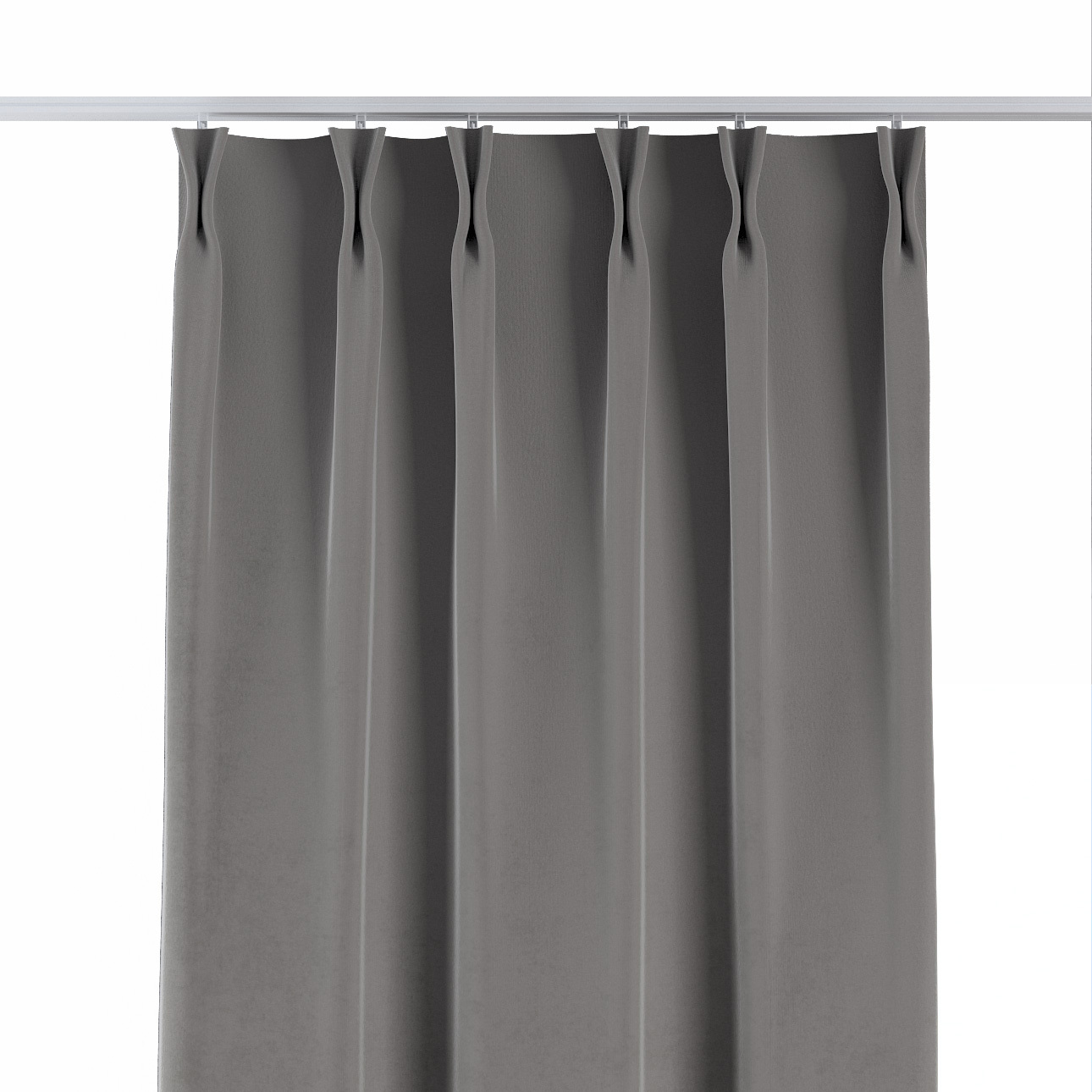 Vorhang mit flämischen 2-er Falten, beige-grau, Crema (179-10) günstig online kaufen