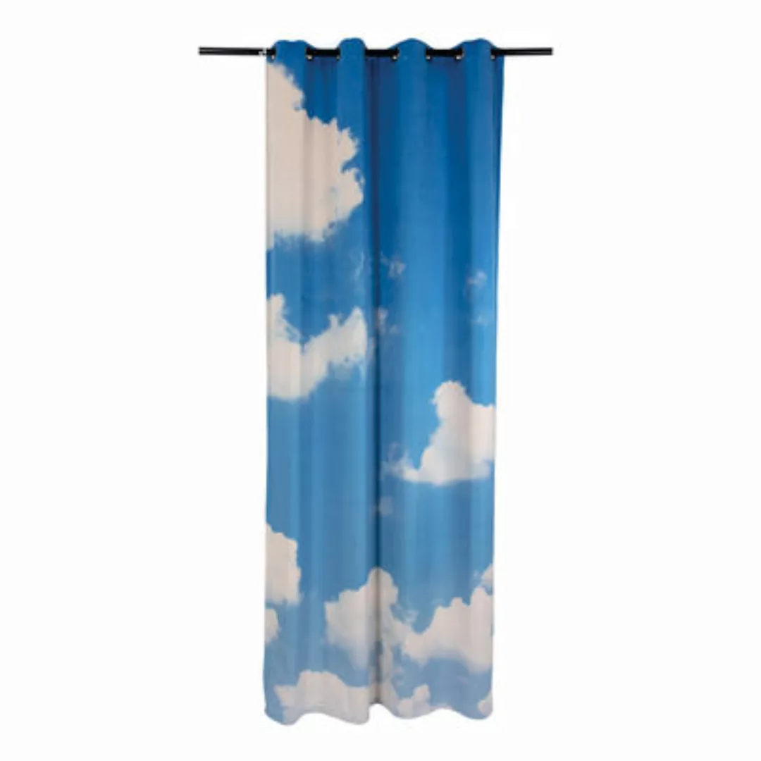 Vorhang Toiletpaper - Clouds Right textil blau / 280 x 140 cm - Polyester - günstig online kaufen