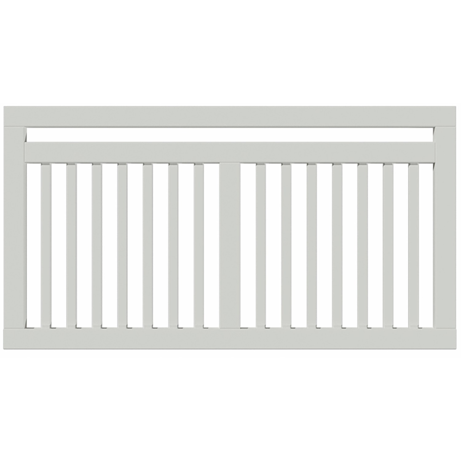 Plus Holz Vorgartenzaun Linea Nadelholz Weiß 150 cm x 80 cm günstig online kaufen