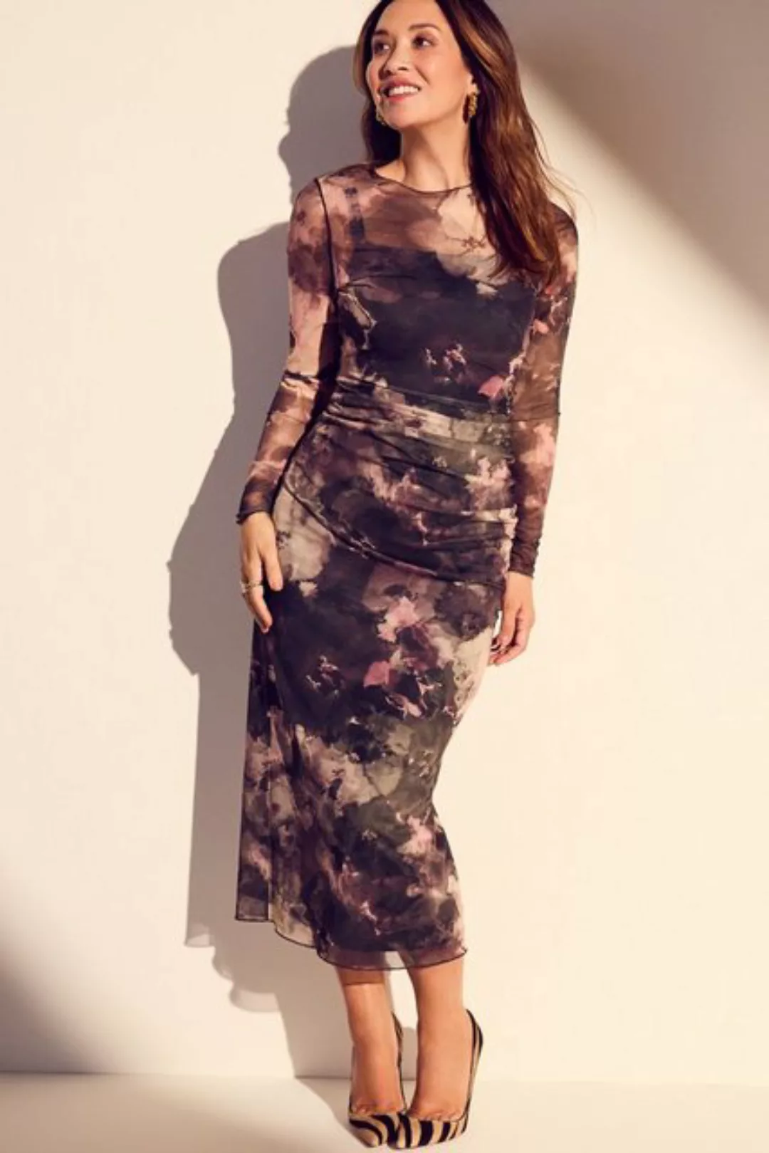 Myleene Klass Tüllkleid Myleene Klass Bedrucktes Netzkleid (1-tlg) günstig online kaufen