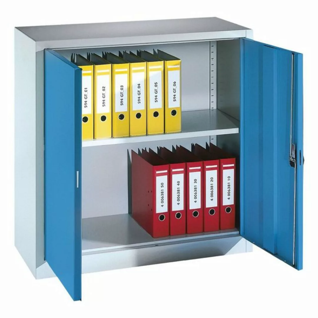 CP Aktenschrank 2 OH, Stahlschrank, montiert, abschließbar, 100x100 cm, Tie günstig online kaufen