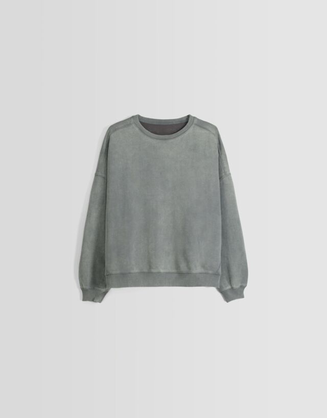 Bershka Oversize-Sweatshirt Bskteen Xs Grau günstig online kaufen