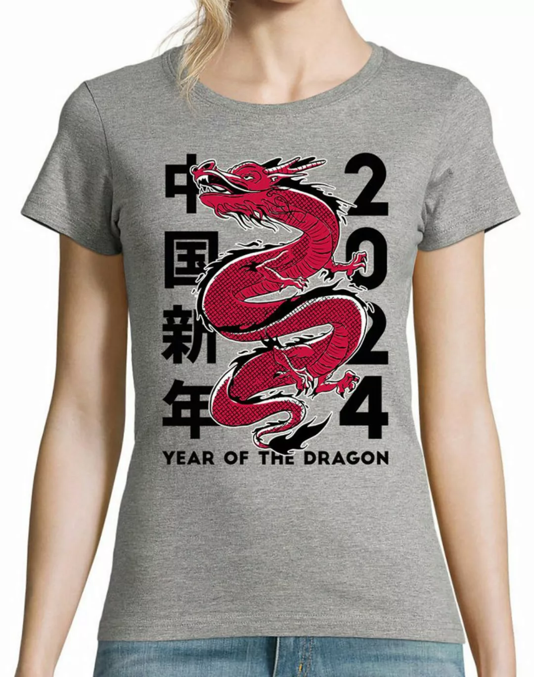 Youth Designz Print-Shirt Dragon 2024 Damen T-Shirt mit lustigen Logo für D günstig online kaufen