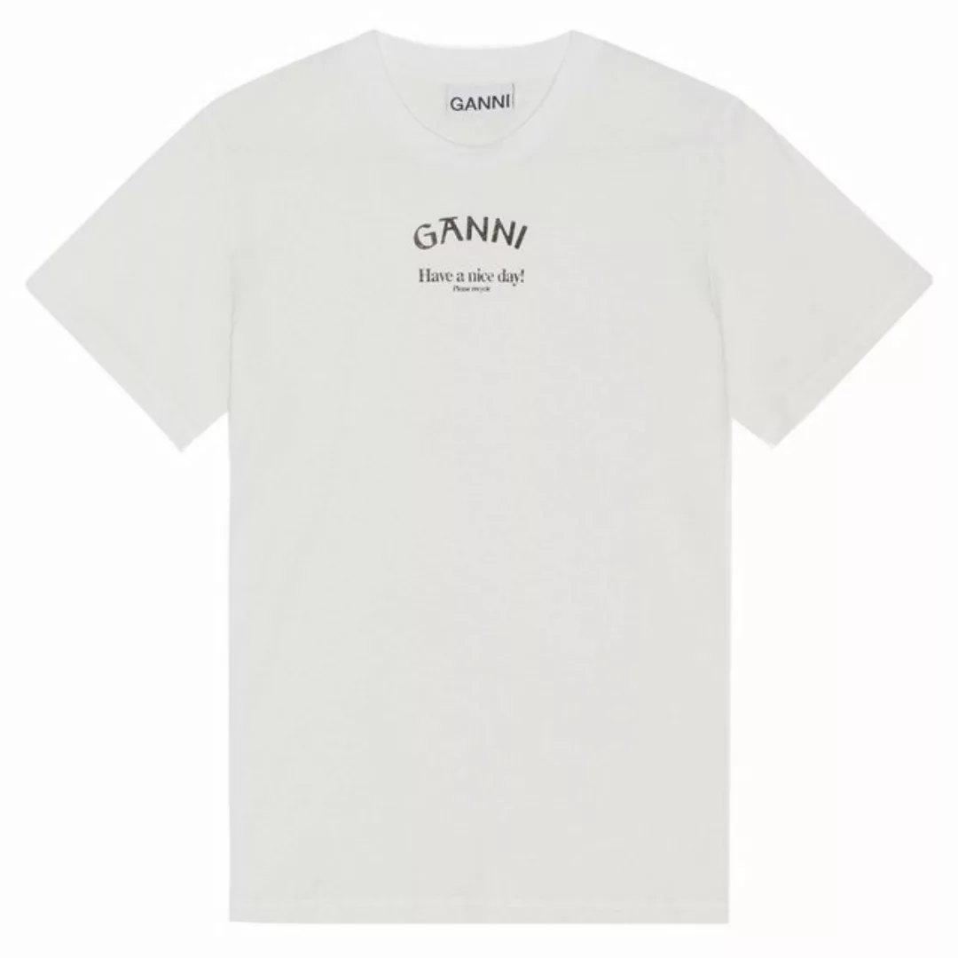 GANNI T-Shirt T-Shirt O-NECK aus Bio-Baumwolle günstig online kaufen