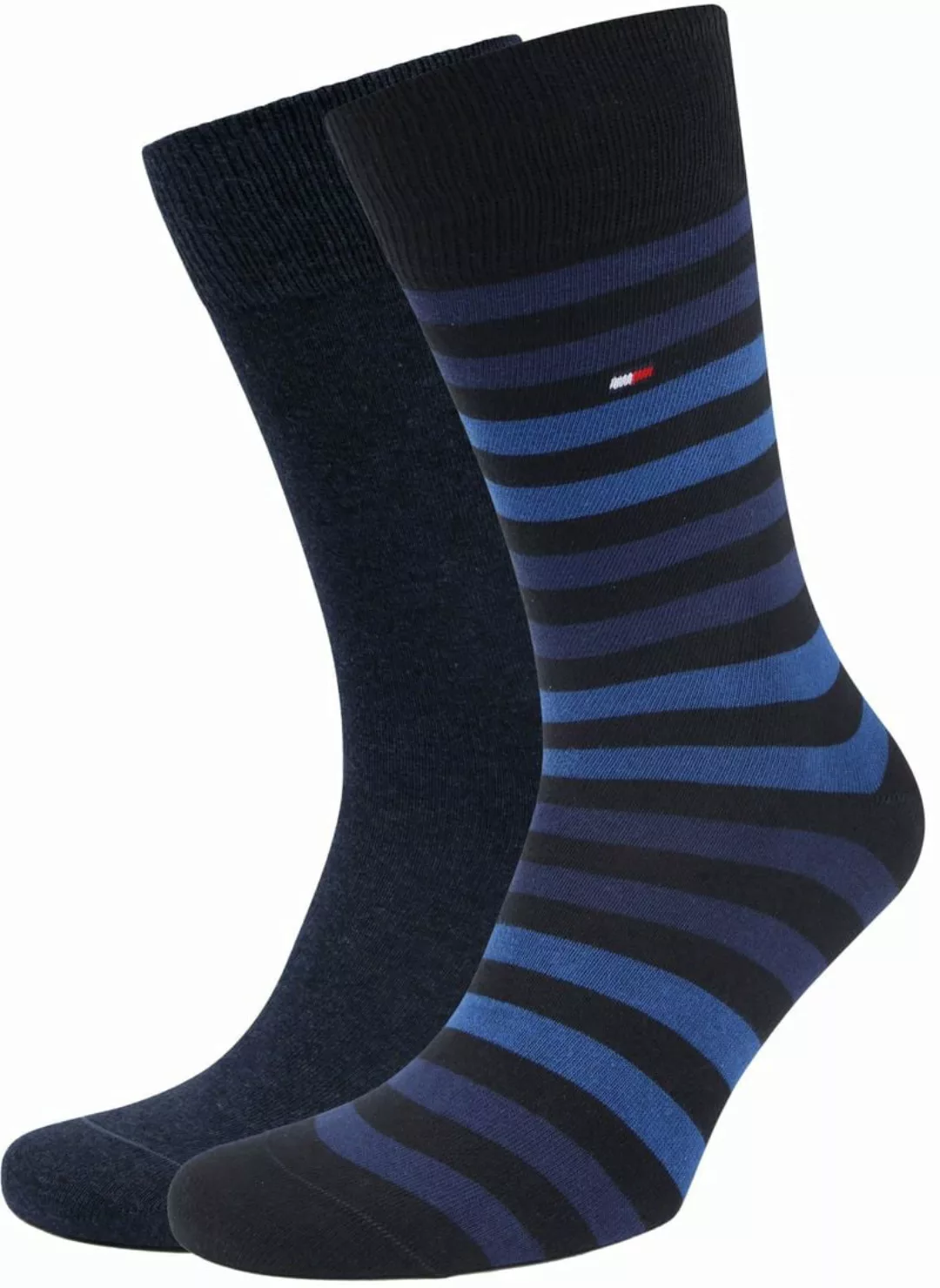 Tommy Hilfiger 2-Pack Socken Dunkelblau - Größe 39-42 günstig online kaufen