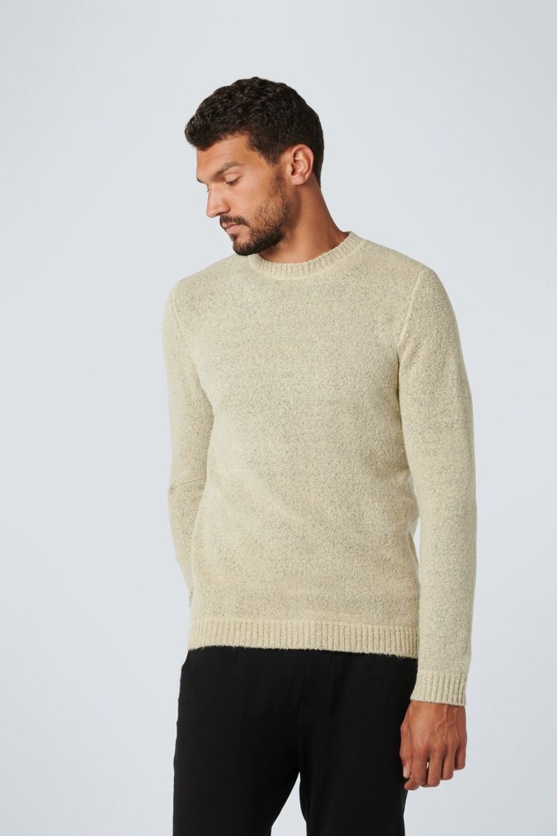 No Excess Knitted Pullover Beige - Größe XL günstig online kaufen