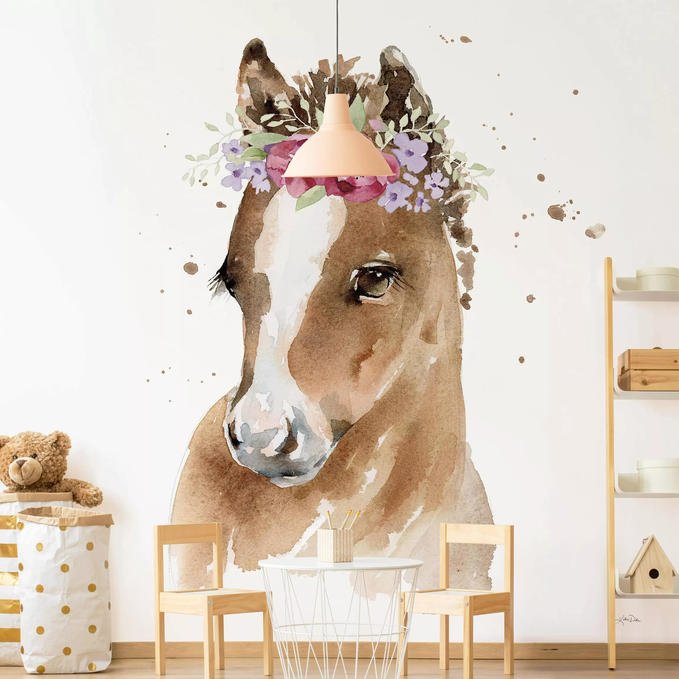 Fototapete Florales Pony günstig online kaufen