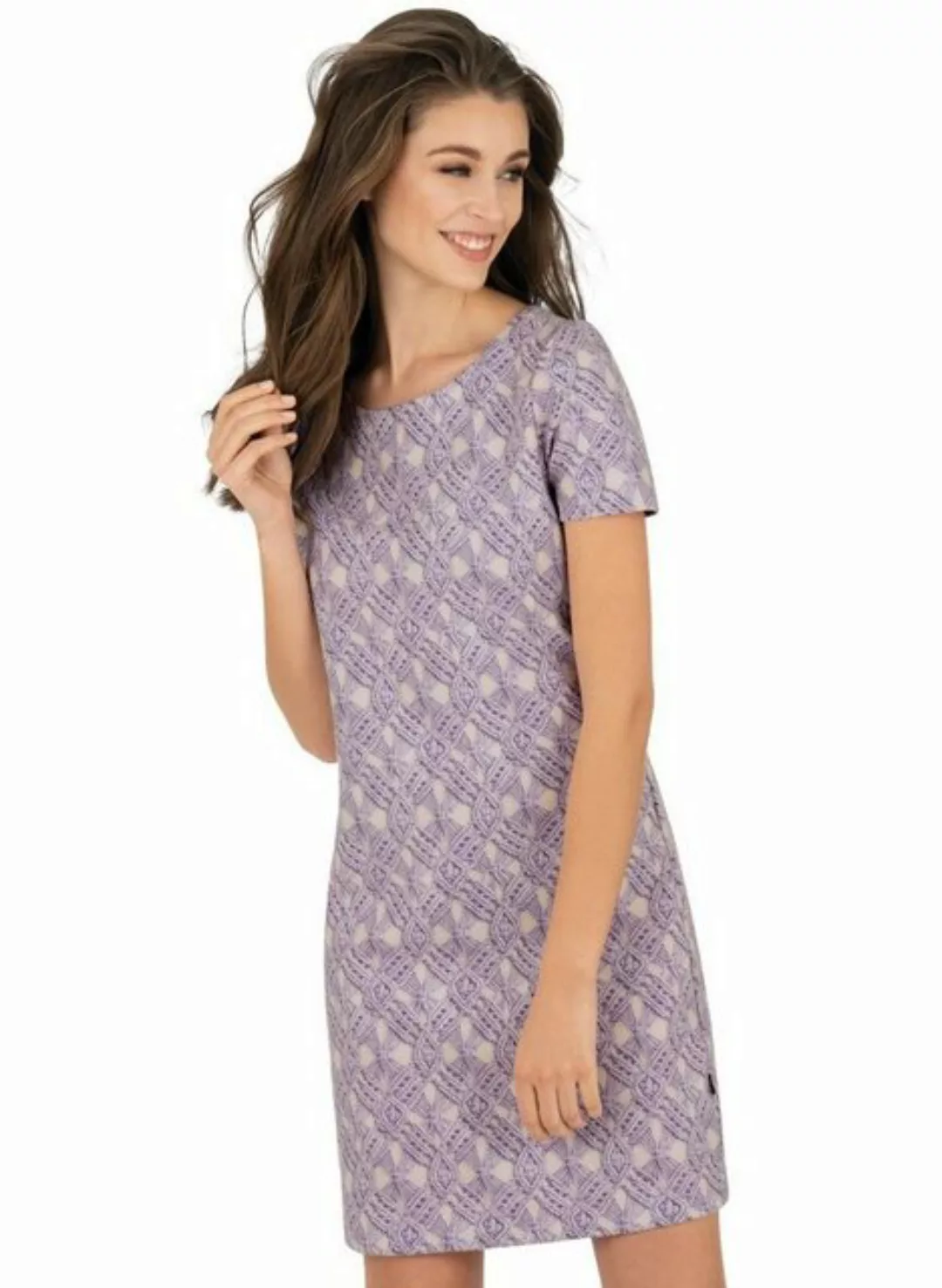 Trigema Jerseykleid TRIGEMA Kleid mit modischem Allover-Print in Strickopti günstig online kaufen