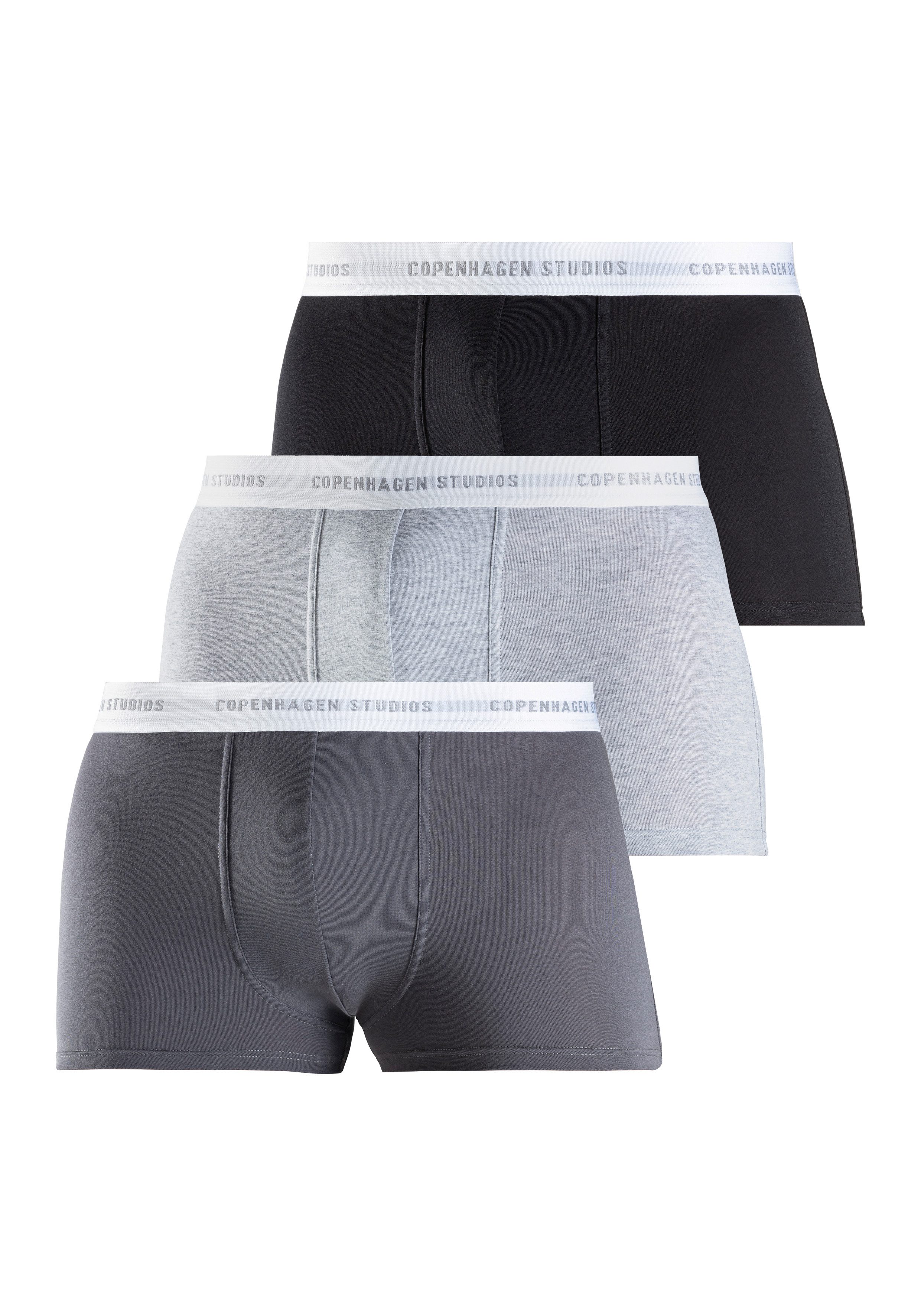 Copenhagen Studios Boxer "Boxershorts für Herren", (3 St.), mit farbigem Lo günstig online kaufen