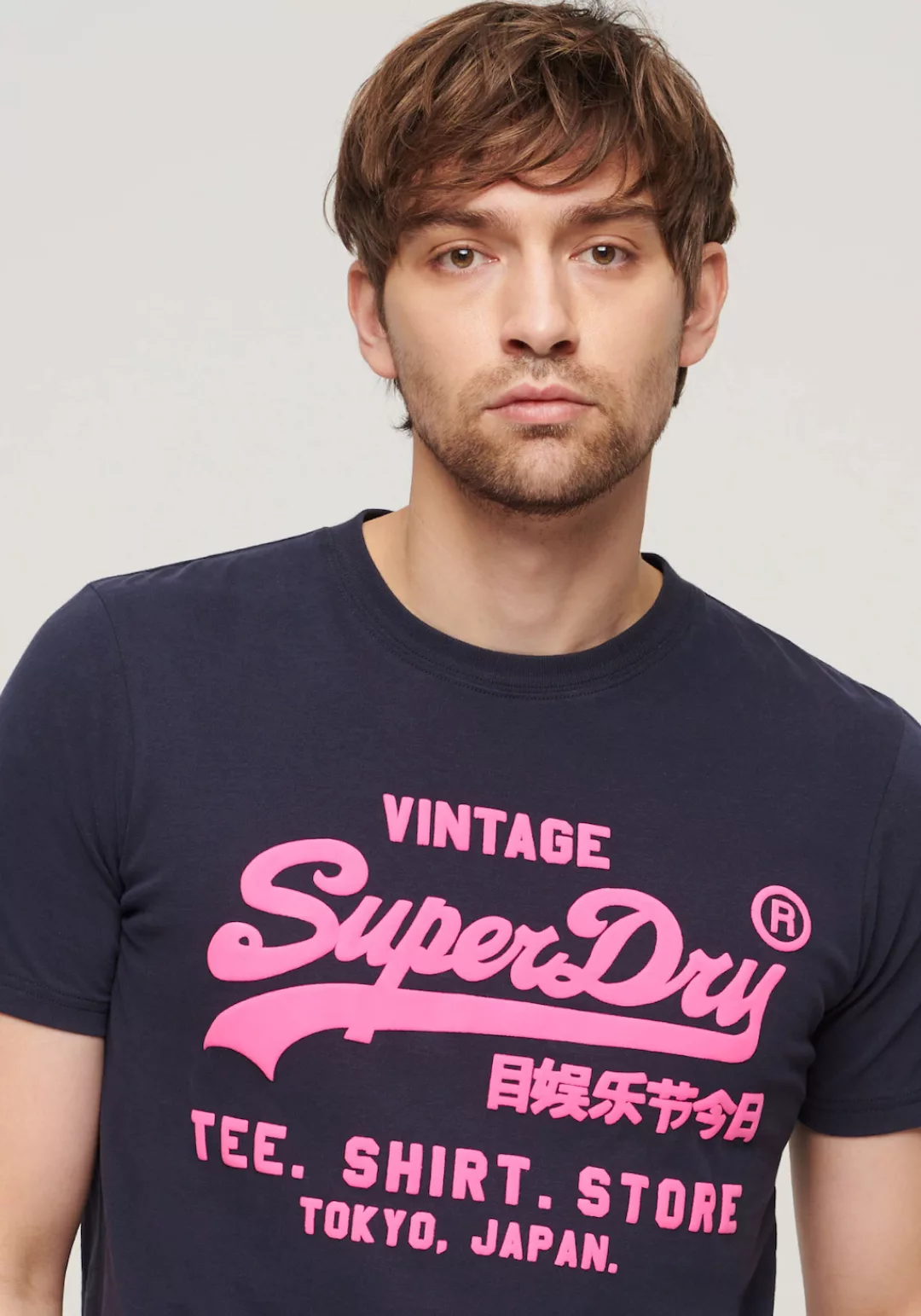 Superdry Print-Shirt "SD-NEON VL T SHIRT" günstig online kaufen