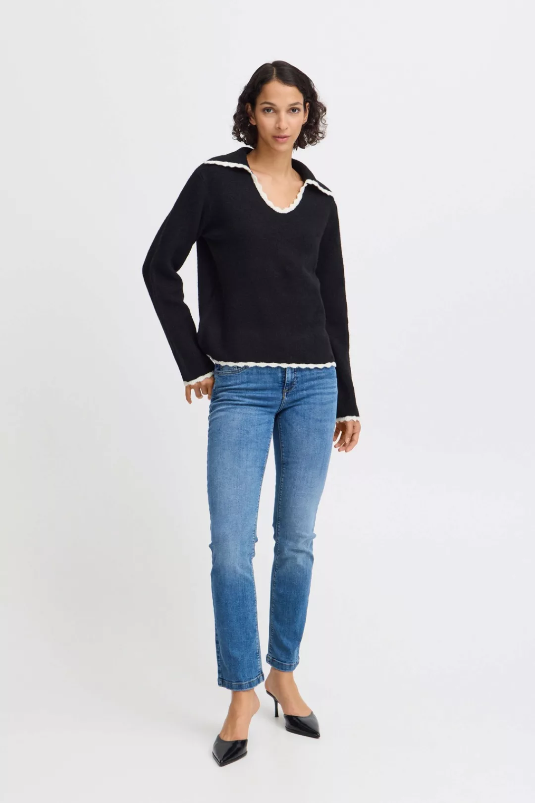 b.young Strickpullover "Strickpullover BYNINNA W. COLLAR -" günstig online kaufen