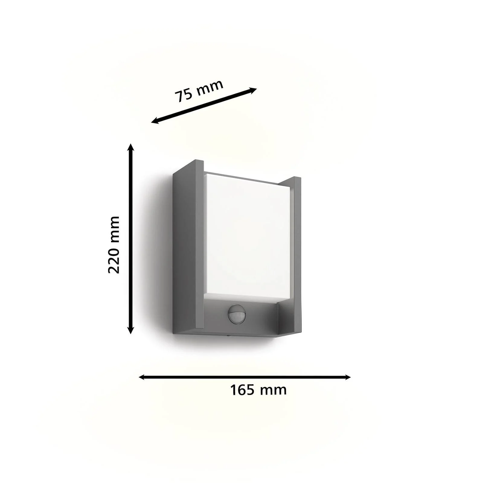 Philips LED-Wandleuchte Arbour UE, Sensor, 2.700 K günstig online kaufen